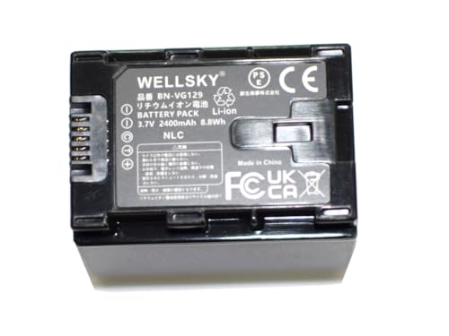JVC Everio GZ-E290-R バッテリー2個つき 2013年製未使用 Amazon | WELLSKY BN-VG121 BN-VG129 互換バッテリー [ 純正充電器で